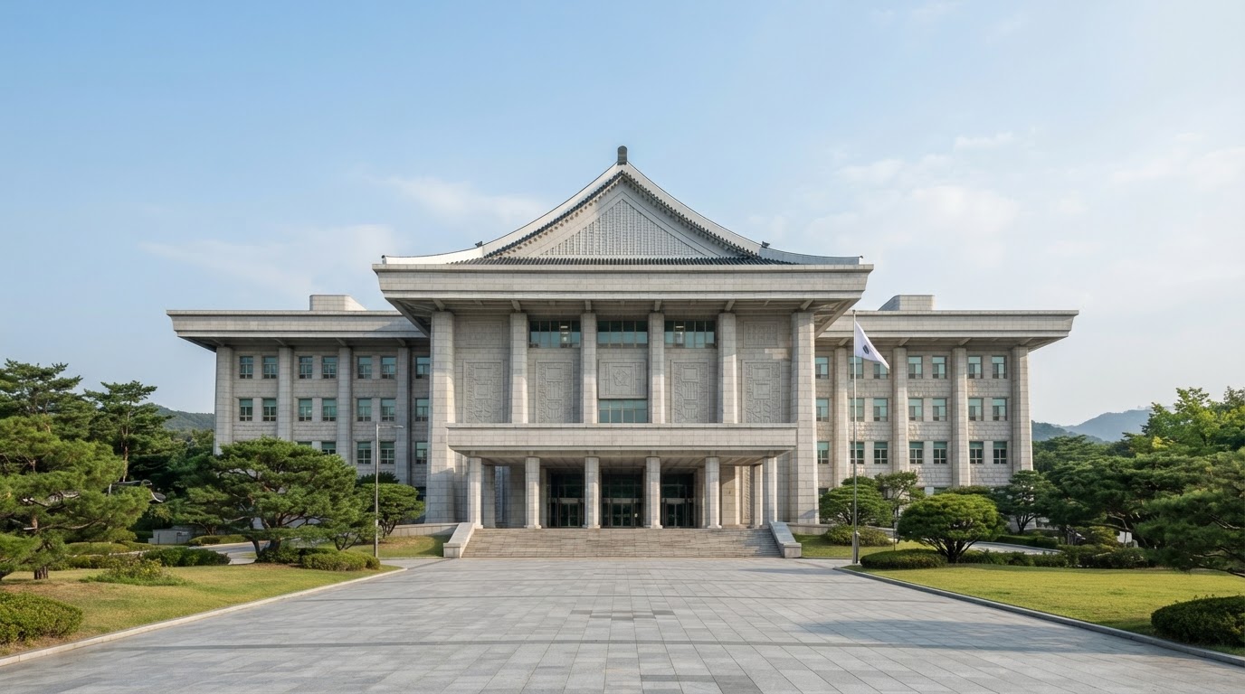 国会議事堂の外観、立法を象徴する建物の正面(AI生成画像)