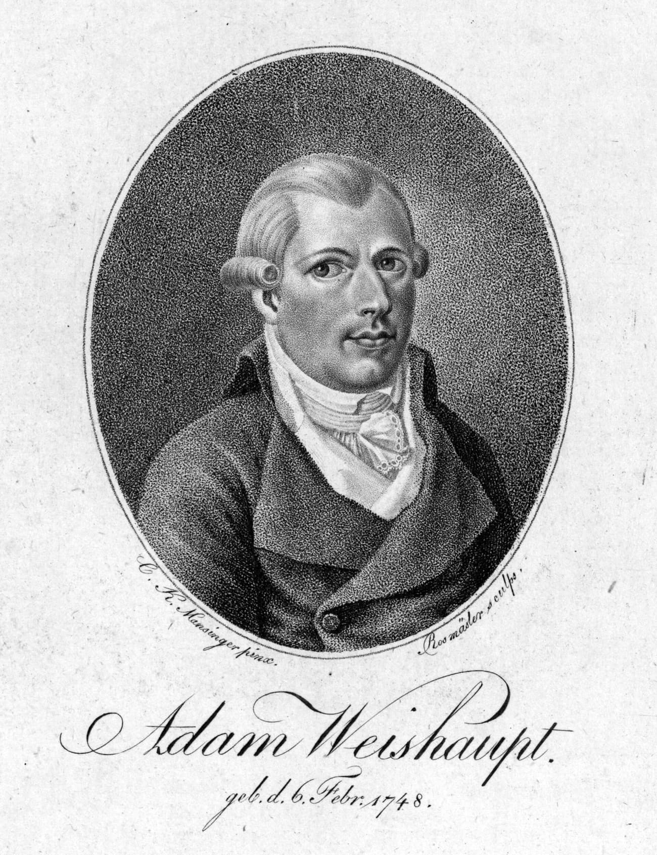 Adam Weishaupt, the Bavarian law professor who founded the Illuminati in 1776. (Public domain)