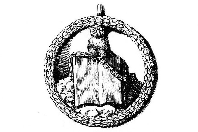 The Owl of Minerva, associated with the order and endlessly reused in Illuminati lore. (HawkeyeCZ / CC BY-SA 4.0)