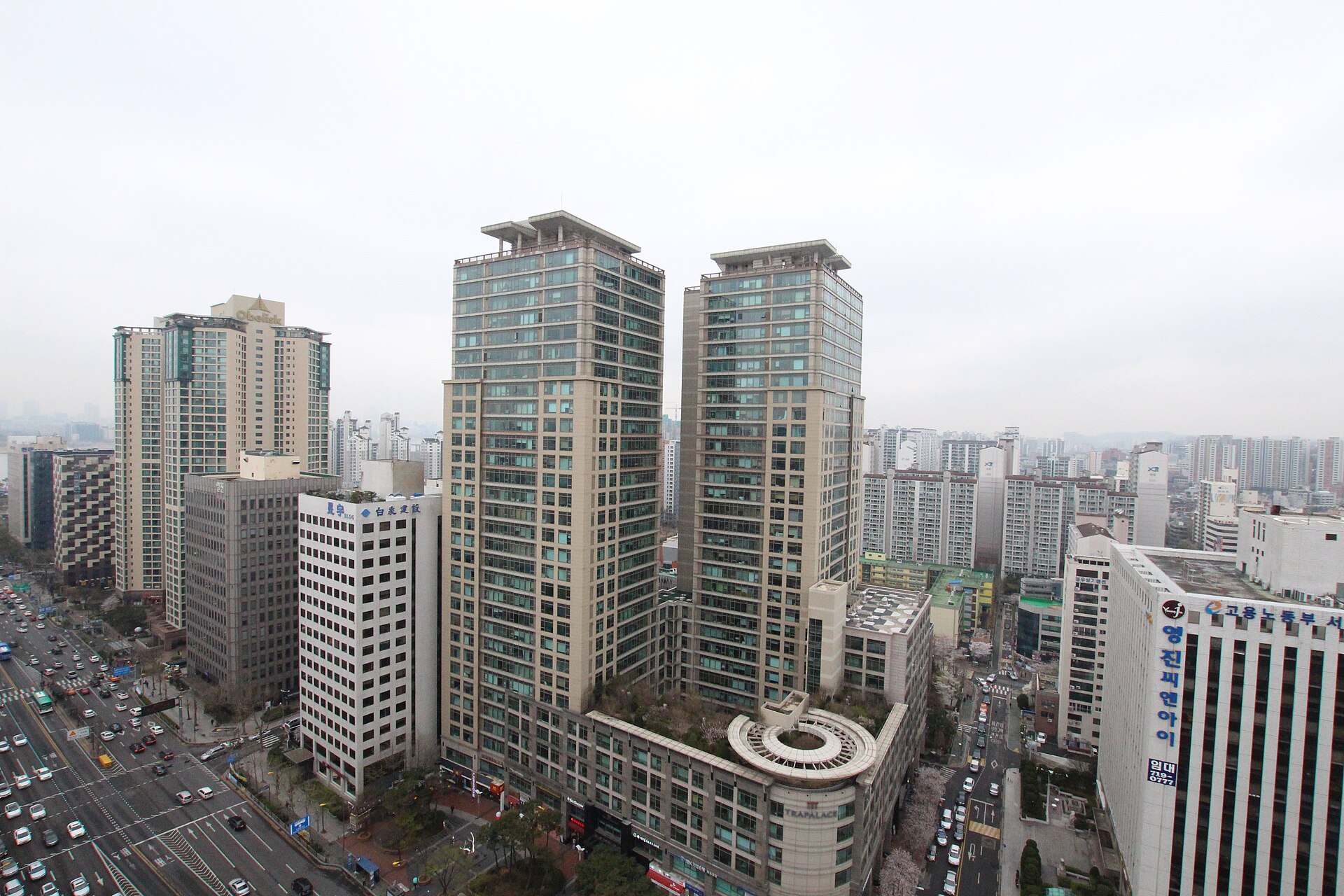 麻浦区・桃花洞一帯の現場実景 ― 現場一帯の現在の姿であり、1992年当時を撮影した写真ではない